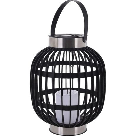Lampada LED solare da giardino Pro nera