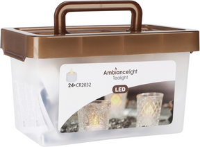 Set portacandele da 24 pz. secchio