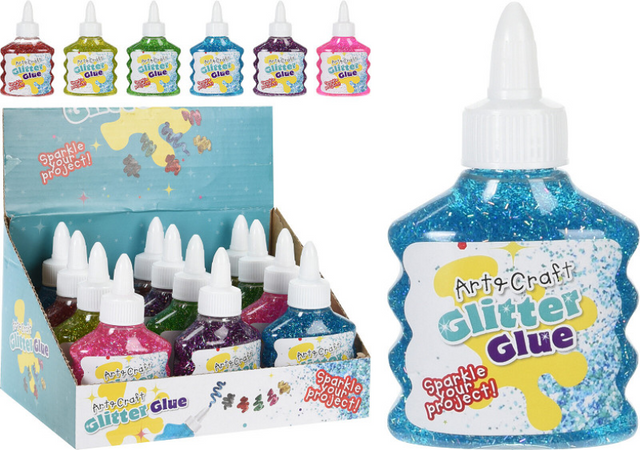 Colla glitterata in bottiglia, 90ml