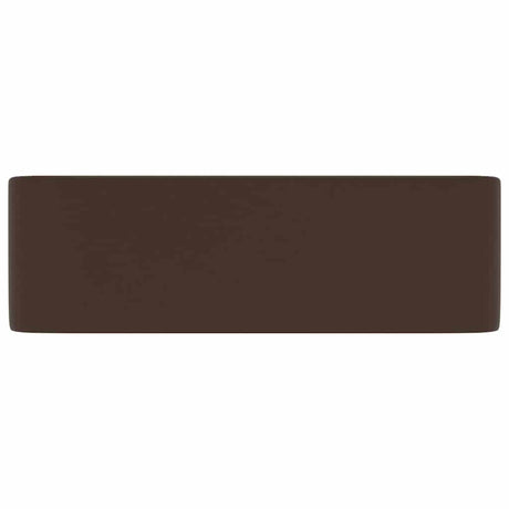 Vidaxl Washbasin 41x30x12 cm Ceramic Matt Crone scuro