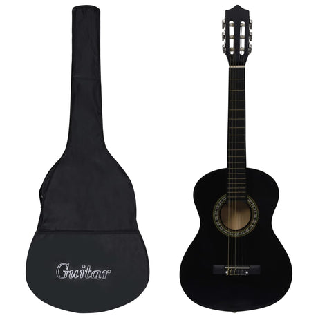 Vidaxl chitarra classica per bambini principianti con borsa 1 2 34 nera