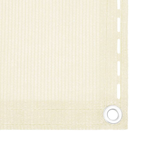 Vidaxl Balcony Schermata 75x500 cm Crema HDPE