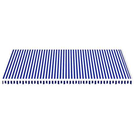 Panno sostitutivo Vidaxl per Luifel 6x3,5 m blu e bianco