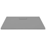 Vidaxl Doccia vassoio 90x80 cm SMC grigio