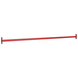 Vidaxl Rekstat 125 cm in acciaio rosso