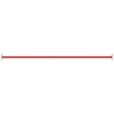 Vidaxl Rekstat 125 cm in acciaio rosso