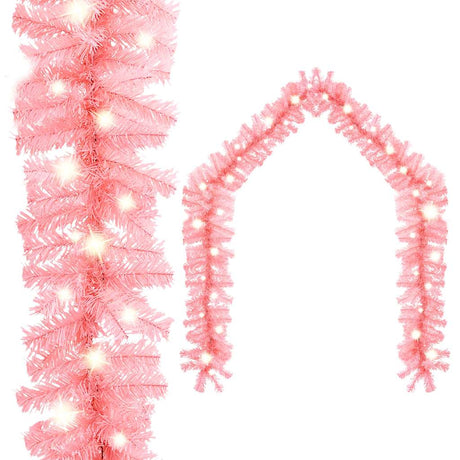 VidaXL Ghirlanda natalizia con luci LED 10 m rosa