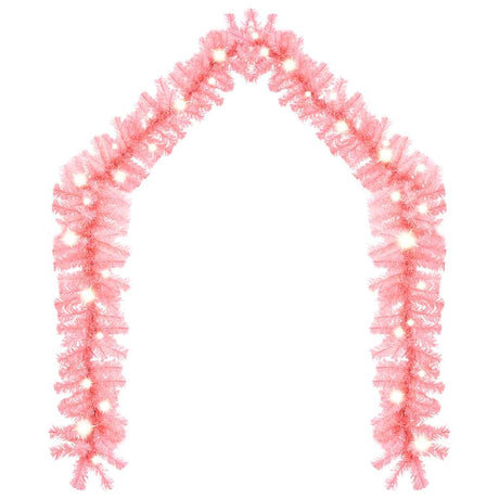 VidaXL Ghirlanda natalizia con luci LED 10 m rosa
