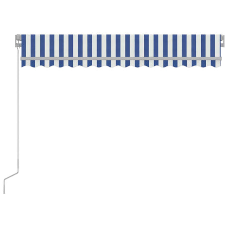 Tenda Vidaxx estensibile manualmente con LED 300x250 cm blu e bianco