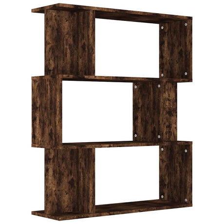 Vidaxl boekenkast kamerscherm 80x24x96 cm bewerkt hout gerookt eiken