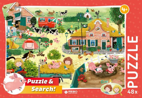 Rebo productions rebo puzzle 48 pezzi - cas cato contadino