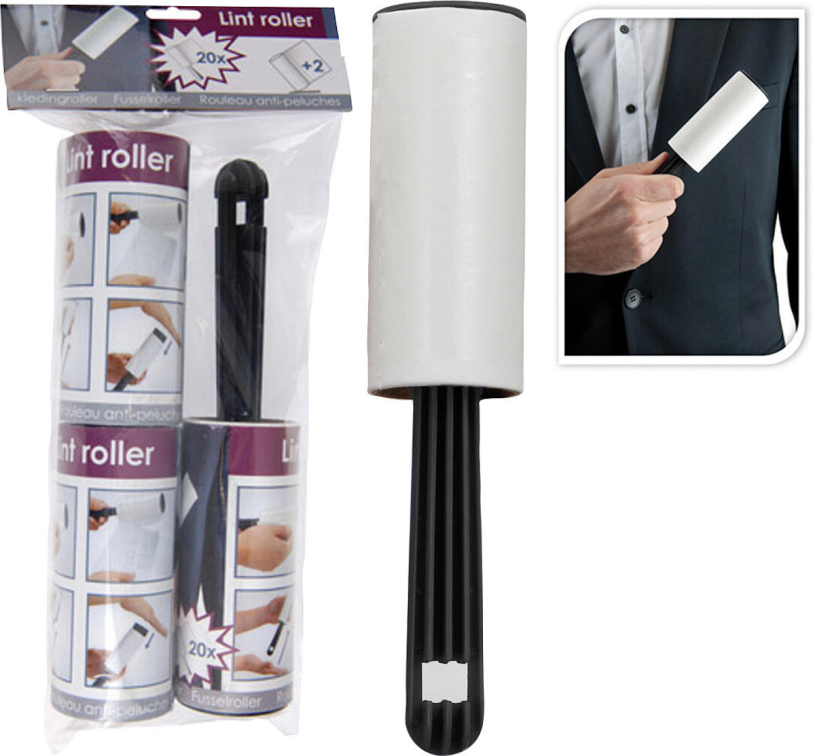 Kledingroller met 2 reserve rollen