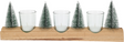 Set portacandele home styling alberi 39x12 cm