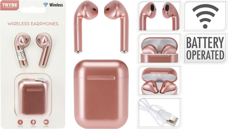 Auricolari wireless rosa