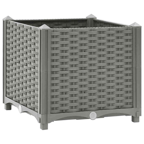 Fioriera Vidaxx rialzata 40x40x38 cm in polipropilene
