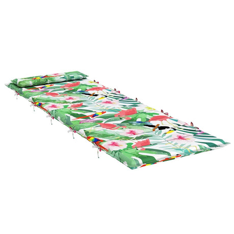 Cuscino per lettino Vidaxx 180x60x3 cm tessuto oxford multicolore