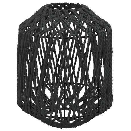 Paralume Vidaxxl ø23x28 cm ferro e carta nero