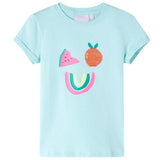 VidaXL Maglietta per bambini 140 azzurro mare
