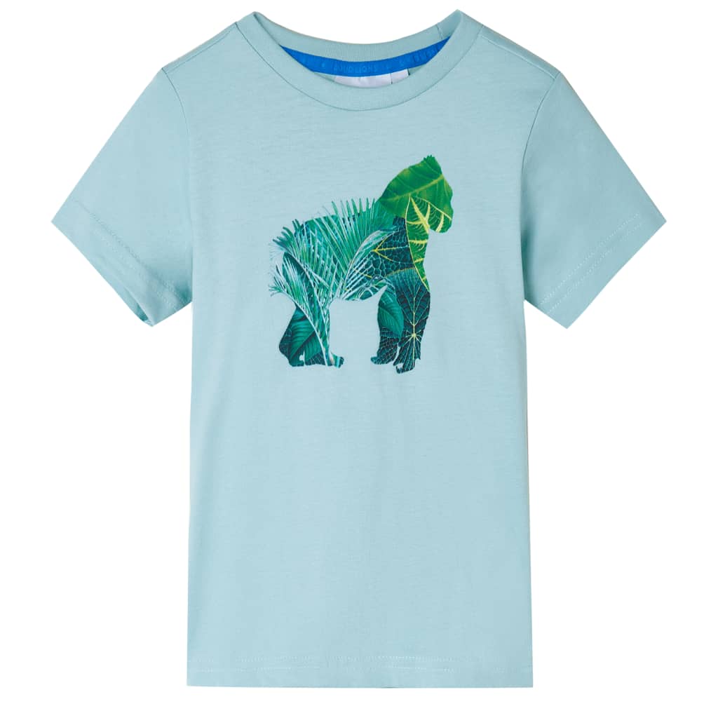 VidaXL Maglietta per bambini 140 azzurro mare
