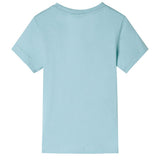 VidaXL Maglietta per bambini 140 azzurro mare