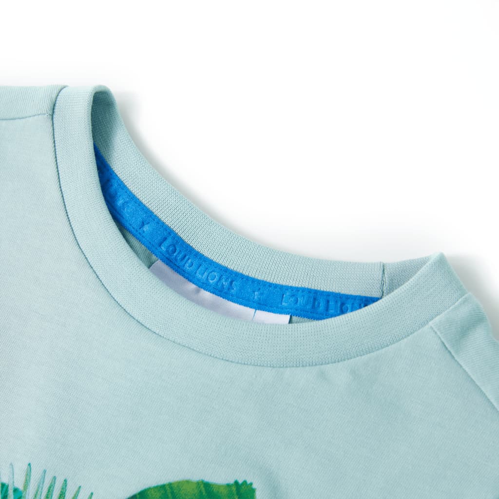 VidaXL Maglietta per bambini 140 azzurro mare
