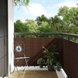 Paravento per balcone Vidaxx 1000x80 cm in polyrattan marrone e nero