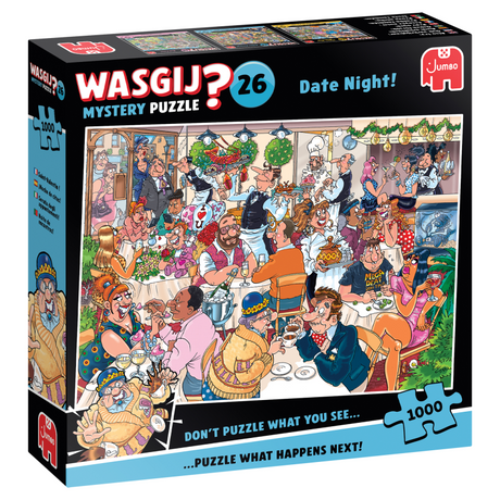 Jumbo wasgij mystery 26 puzzle - appuntamento notturno!, 1000 pezzi.