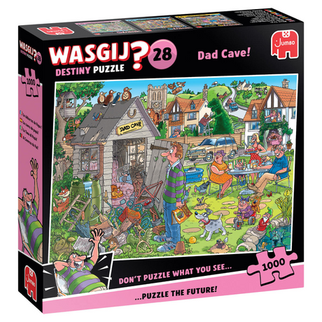 Puzzle Jumbo WasgijDestiny 28 - La caverna dell'uomo di papà, 1000 pezzi.