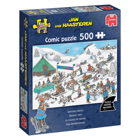 Puzzle Jumbo Jan van Haasteren - corsa, 500 pezzi.