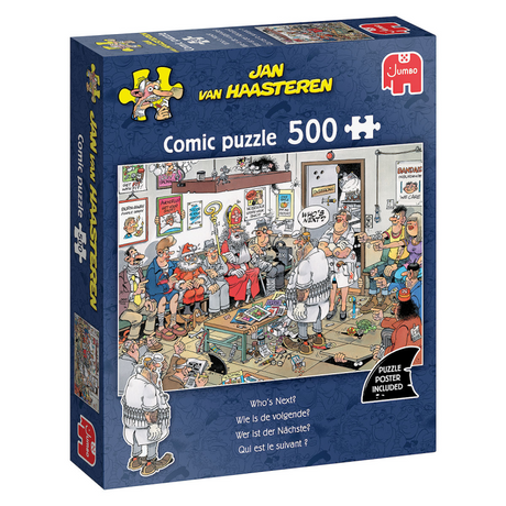 Puzzle Jumbo Jan van Haasteren - Chi sarà il prossimo, 500 pezzi.