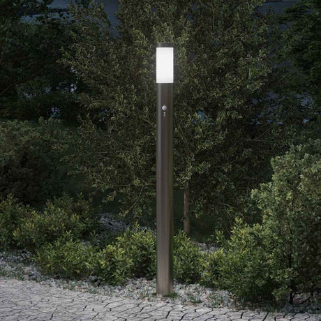 Illuminazione a paletto Vidaxx con sensore 110 cm in acciaio inossidabile IP44