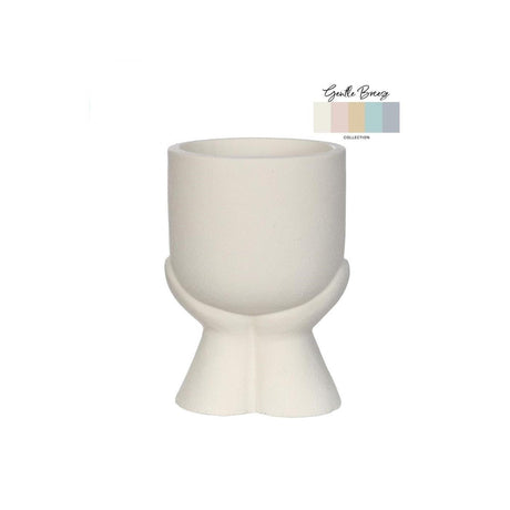 Vaso da fiori Ideas 4 stagioni daydream 10,5x10,5xh15 cm crema
