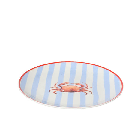Decoris piatto colazione granchio porcellana ø19,4xh2cm