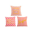 Cuscino Decoris con testo poliestere cotone 3x45x45cm 3 assortiti