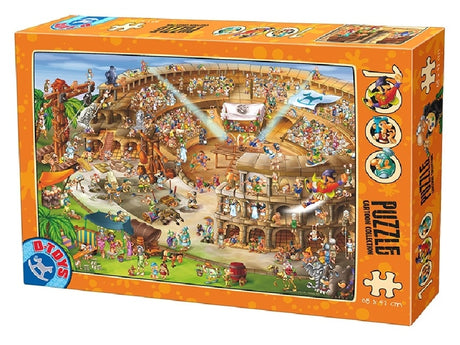 Puzzle D-toys - Colosseo dei cartoni animati a Roma - 1000 pezzi