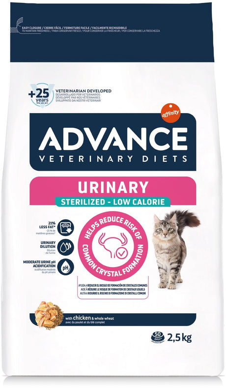 Advance veterinaria diet advance - dieta veterinaria gatto - urinario - sterilizzato - a basso contenuto calorico - cibo per gatti - 2,5 kg
