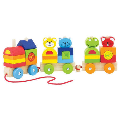 Pintoy 4 amici trenino in legno