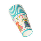 Papstar set da 10 bicchieri da supereroe in cartone 0,2l ã˜7x9,7cm