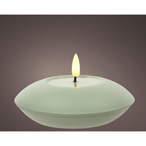 Candela da esterno Decoris LED in ferro ã˜12x6,5cm verde