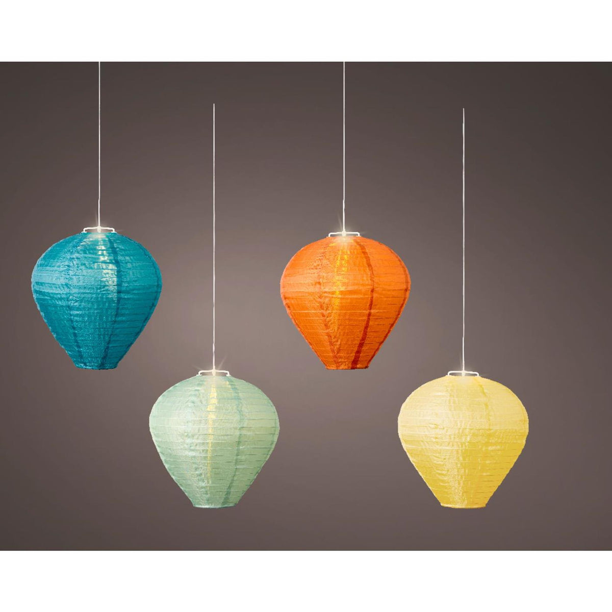 Lanterna solare Lumineo nylon ø30x28cm
