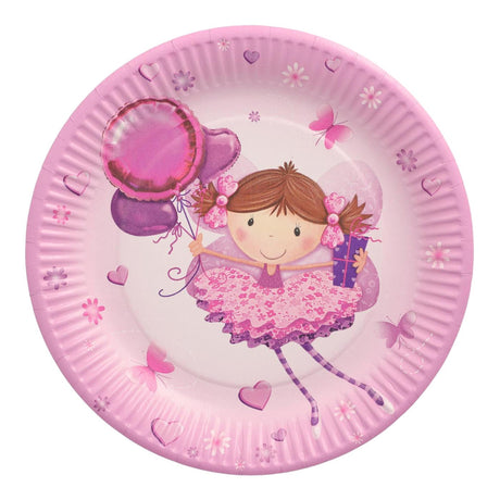 Papstar set 10 piatti piccola ballerina in cartone ã˜23cm