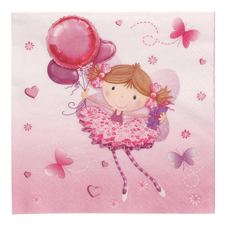 Papstar set 20 tovaglioli piccola ballerina 3 strati 33x33cm