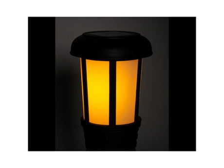 Torcia solare LED Lumineo ø10-h61cm con interruttore e timer 6 ore