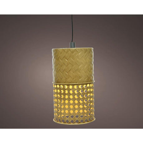 Lampadario solare a led Lumineo ø11-h18cm in metallo bianco caldo. brucia fino a 6 ore.