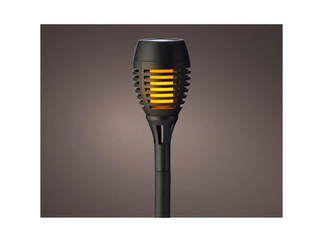 Lumineo torcia solare in plastica effetto fiamma ã˜7.5xh27cm-12l confezione da 4 pezzi