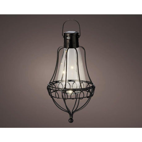 Lampadario solare a led Lumineo ã˜10.8-h21cm in metallo bianco caldo