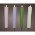 Lumineo torcia solare in plastica dia4-h90cm disponibile in 4 diversi colori