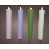 Lumineo torcia solare in plastica dia4-h90cm disponibile in 4 diversi colori