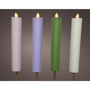 Lumineo torcia solare in plastica dia4-h90cm disponibile in 4 diversi colori