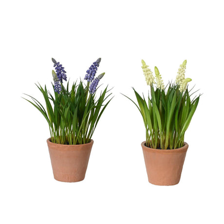 Decoris pianta artificiale uva in vaso ø11xh26cm 2 assortiti